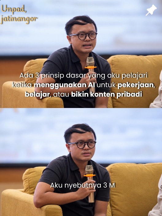 Talk at Unpad about using AI
