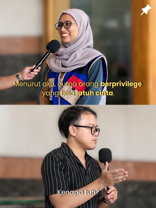 Street interview about privilege and love